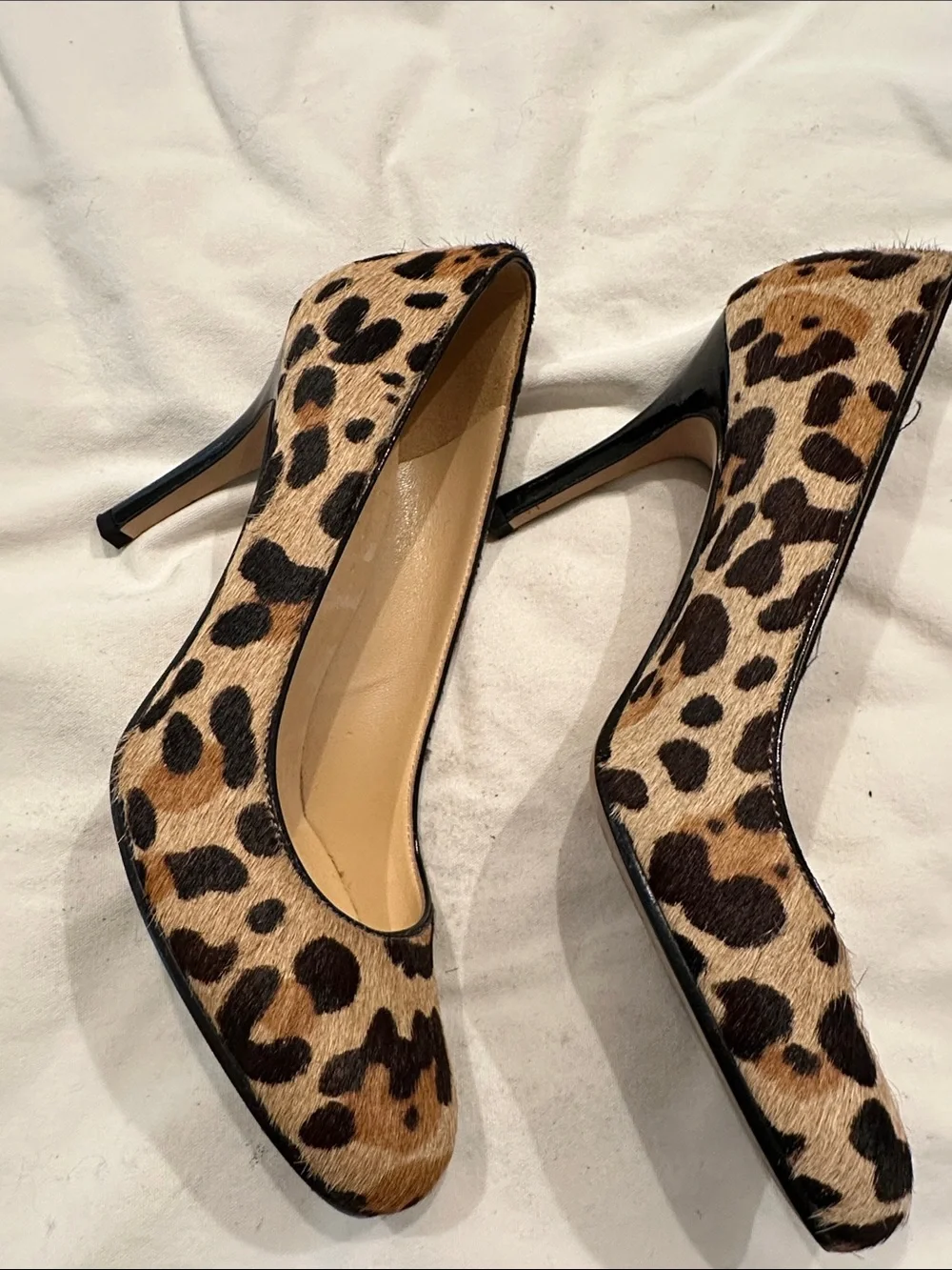 kate spade Leopard Pony-Hair Leopard Print Pumps - Tan & Black